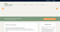 Desktop Screenshot of livinghopecc.org