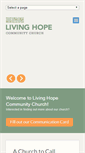 Mobile Screenshot of livinghopecc.org