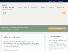 Tablet Screenshot of livinghopecc.org